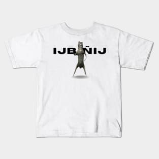 ijbiñij wolf dancing meme 3d animation Kids T-Shirt